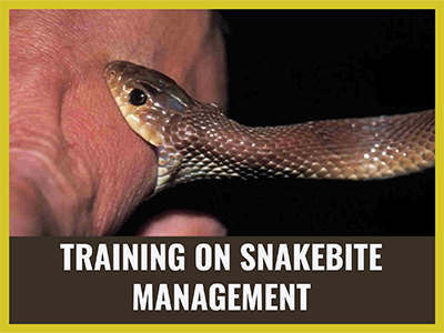 Training on Snakebite management 